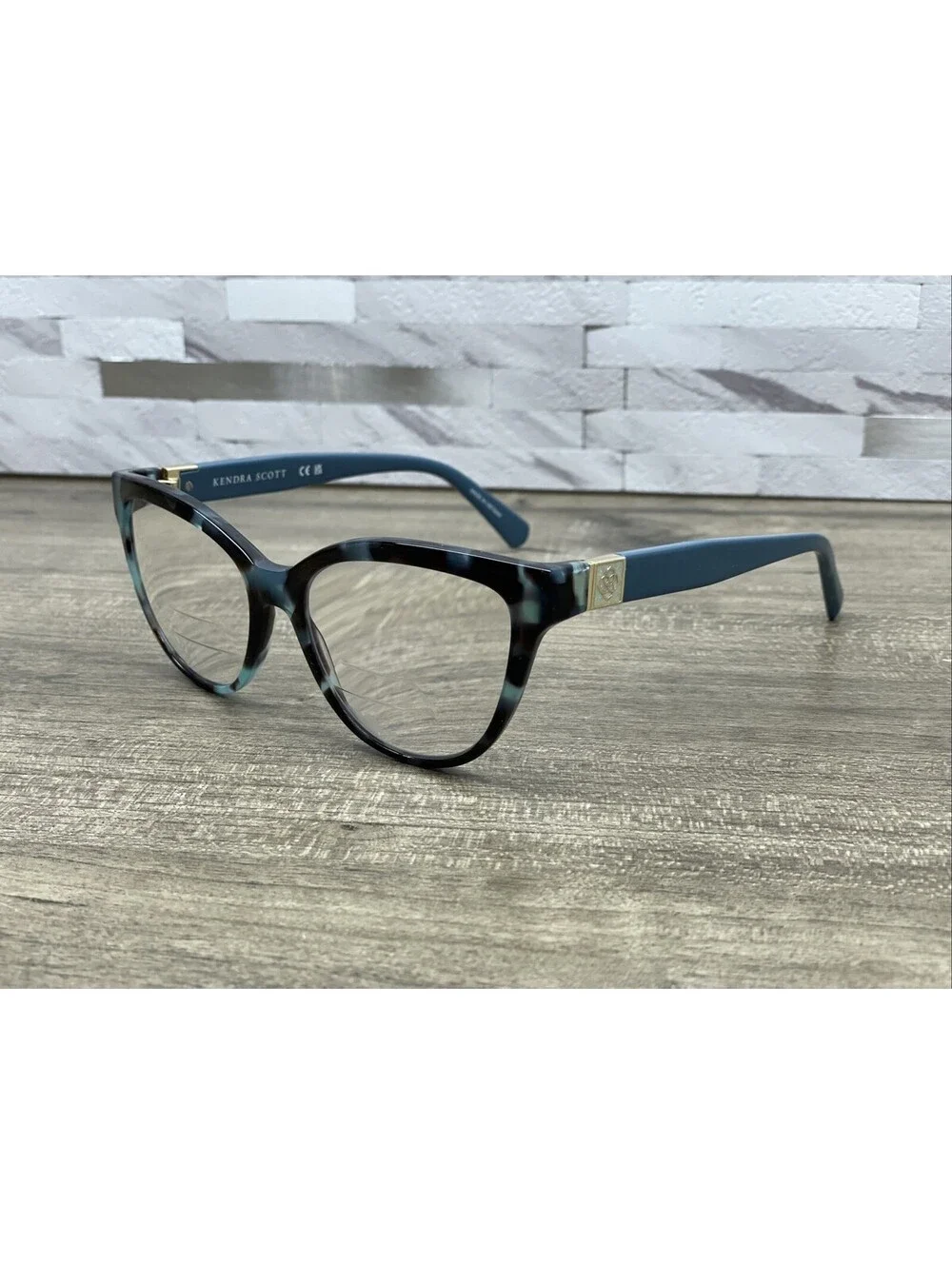 Kendra Scott Phantos Cat Eye Blue Tortoise Eyeglasses Frames KE2607 54/16/40